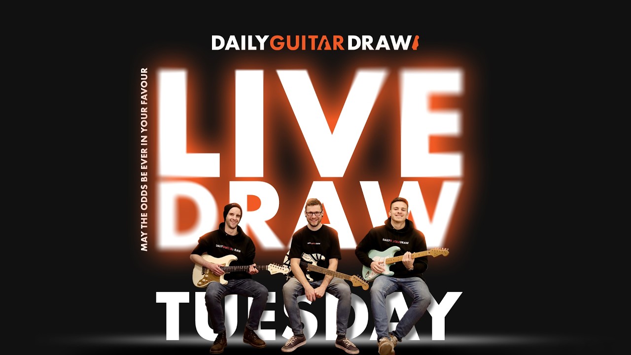 307 Epiphone Widow & 5 more DAILY GUITAR DRAW Competition Prize Draw Live 03/03/2026 16.00 UK