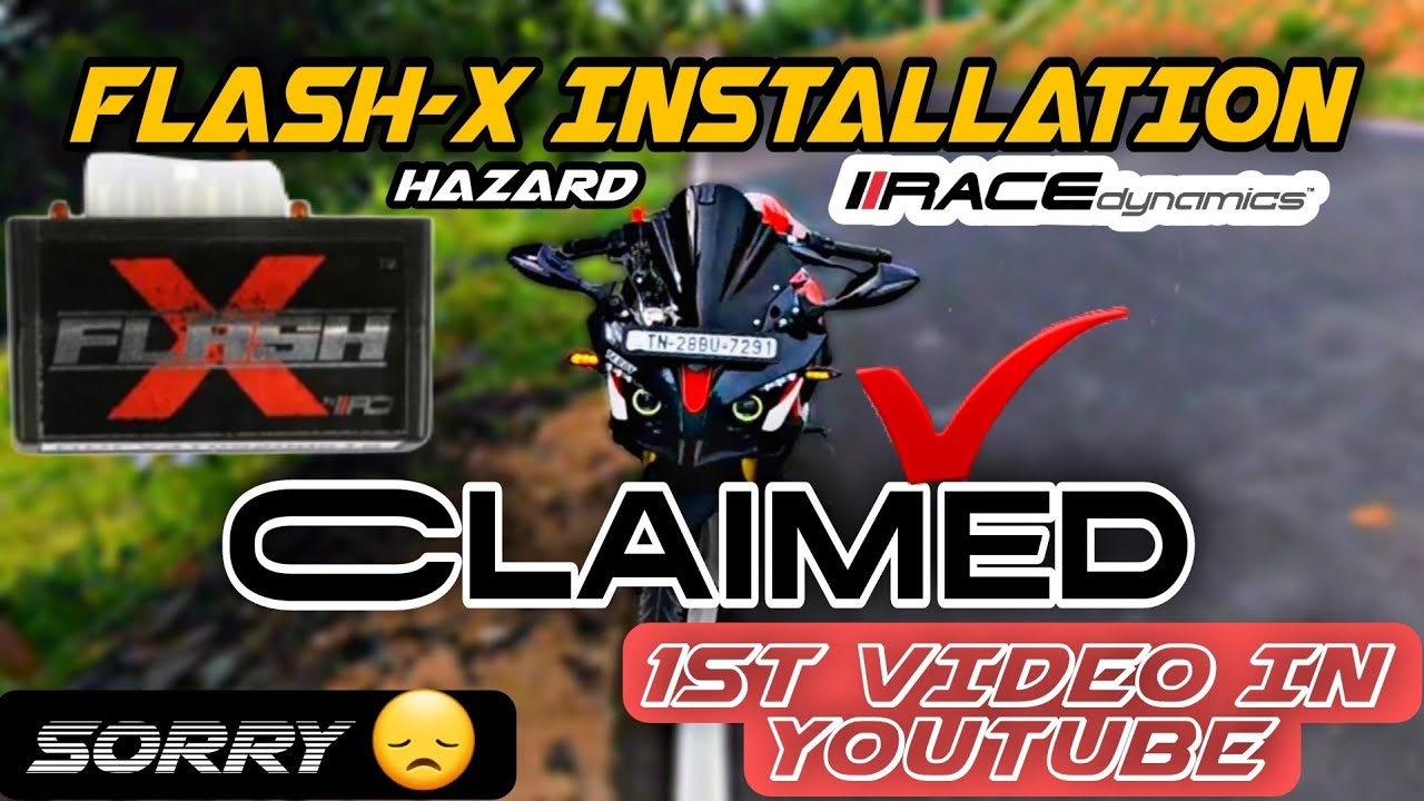 FLASH-X HAZARD INSTALLATION IN TAMIL👍 / 1st video in youtube😎 / sorry to race dynamics.. #trending