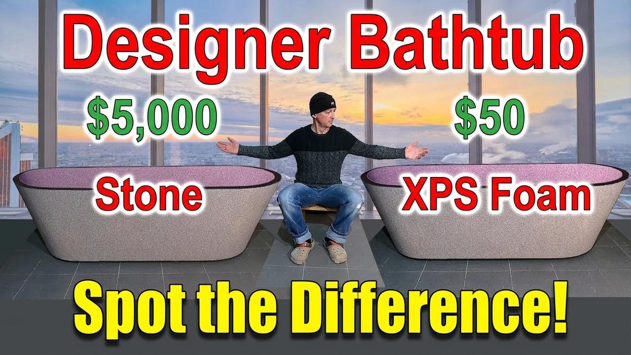 DIY Bathtub Made from Foam Board—100x Cheaper Than Store-Bought!