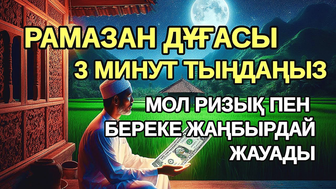 Бұл дұғаны Рамазан айында жіберіп алмаңыз! 3 минут тыңдаңызризық пен берекеңіз артады.