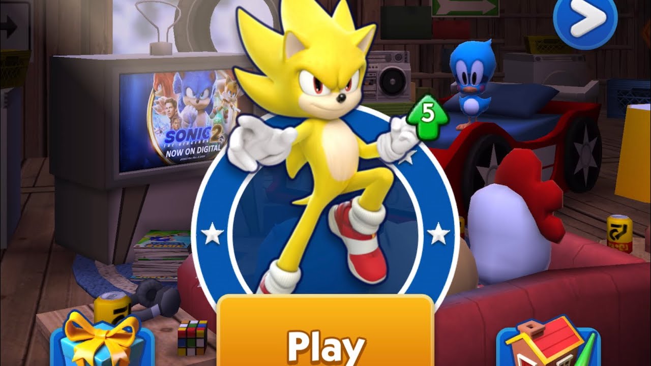 Unlocking Movie SUPER SONIC In Sonic Dash!