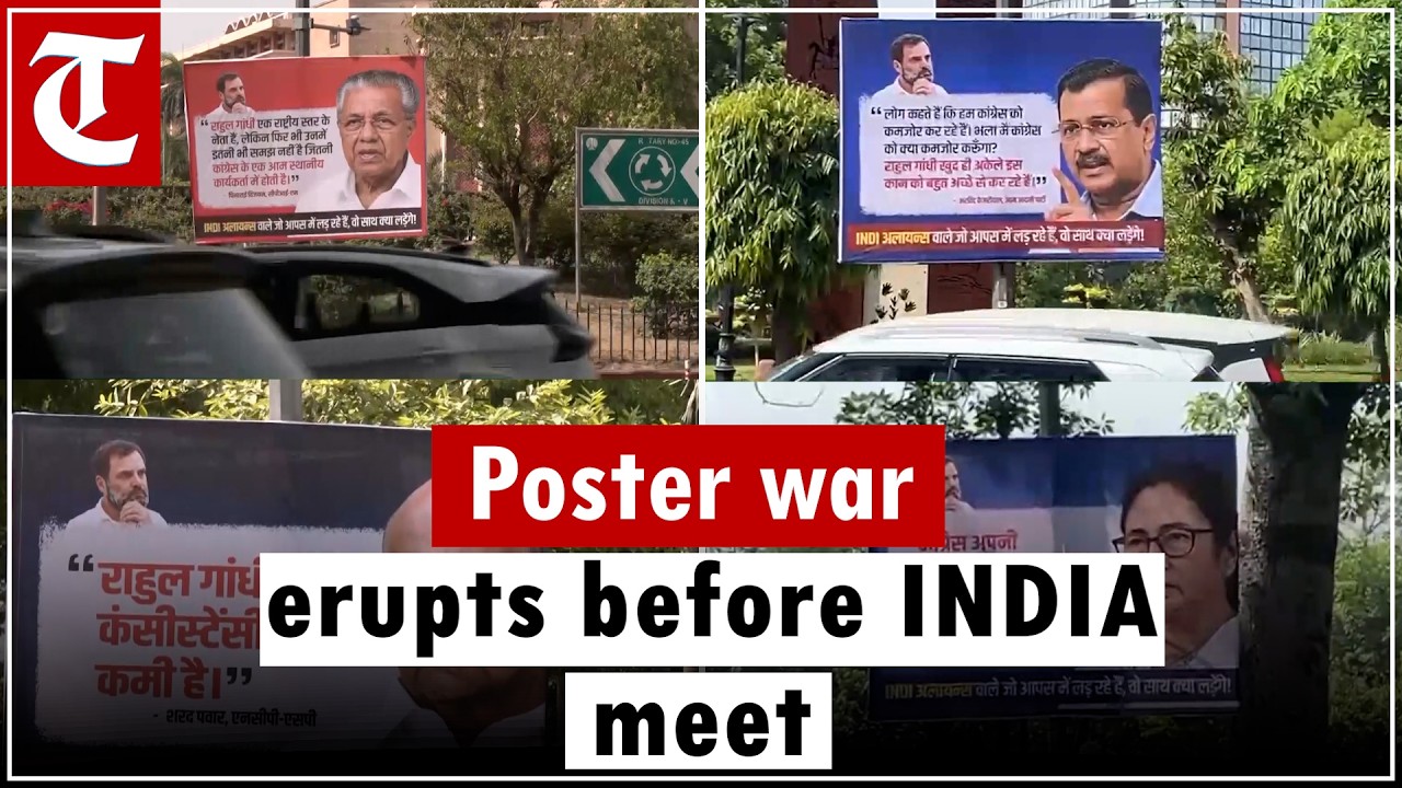 Poster War Targets Rahul Gandhi Ahead of High-Stakes INDIA Bloc Meeting in Delhi