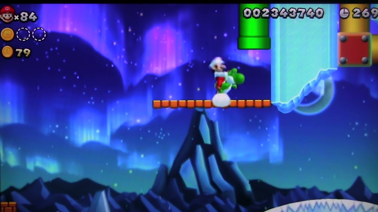 ⭐MU4-3 Exploding Spike Goomba Snowfield Star Coin Guide、Frozen Glacier – Icy Blast Path. Mario . U