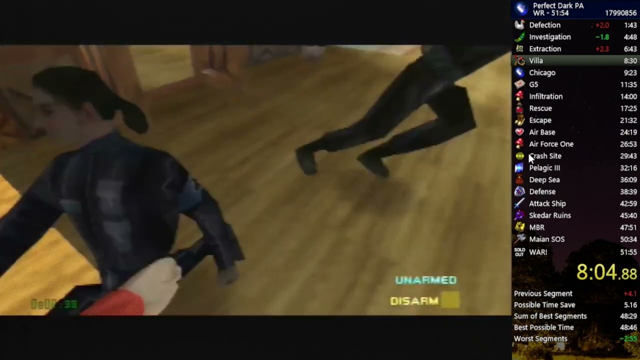Perfect Dark (N64) Perfect Agent - 50:53 (WR)
