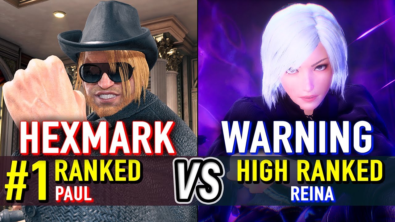 T8 🔥 HEXMARK (#1 Ranked Paul) vs WARNINGISPAM (High Ranked Reina) 🔥 Tekken 8 High Level Gameplay