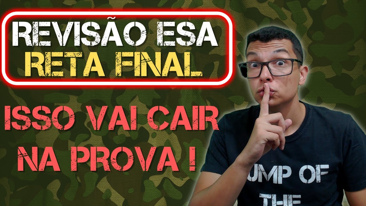 PREMONIÇÃO ESA  !! FUNÇÕES ! SIMPLESMENTE O ASSUNTO MAIS COBRADO DA HISTÓRIA DA ESA !