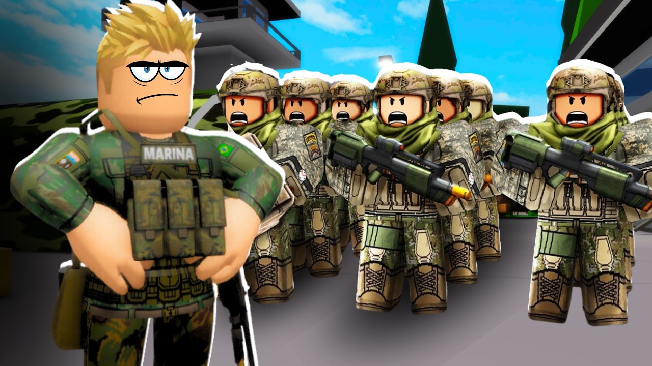 COMECEI MEU PROPRIO EXERCITO EM BROOKHAVEN RP E SALVE A CIDADE DE UMA GANGUE