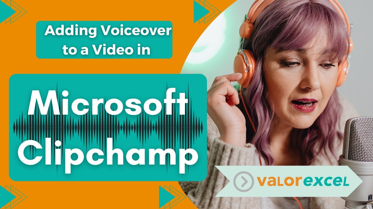 Добавление озвучки к видео в Microsoft Clipchamp