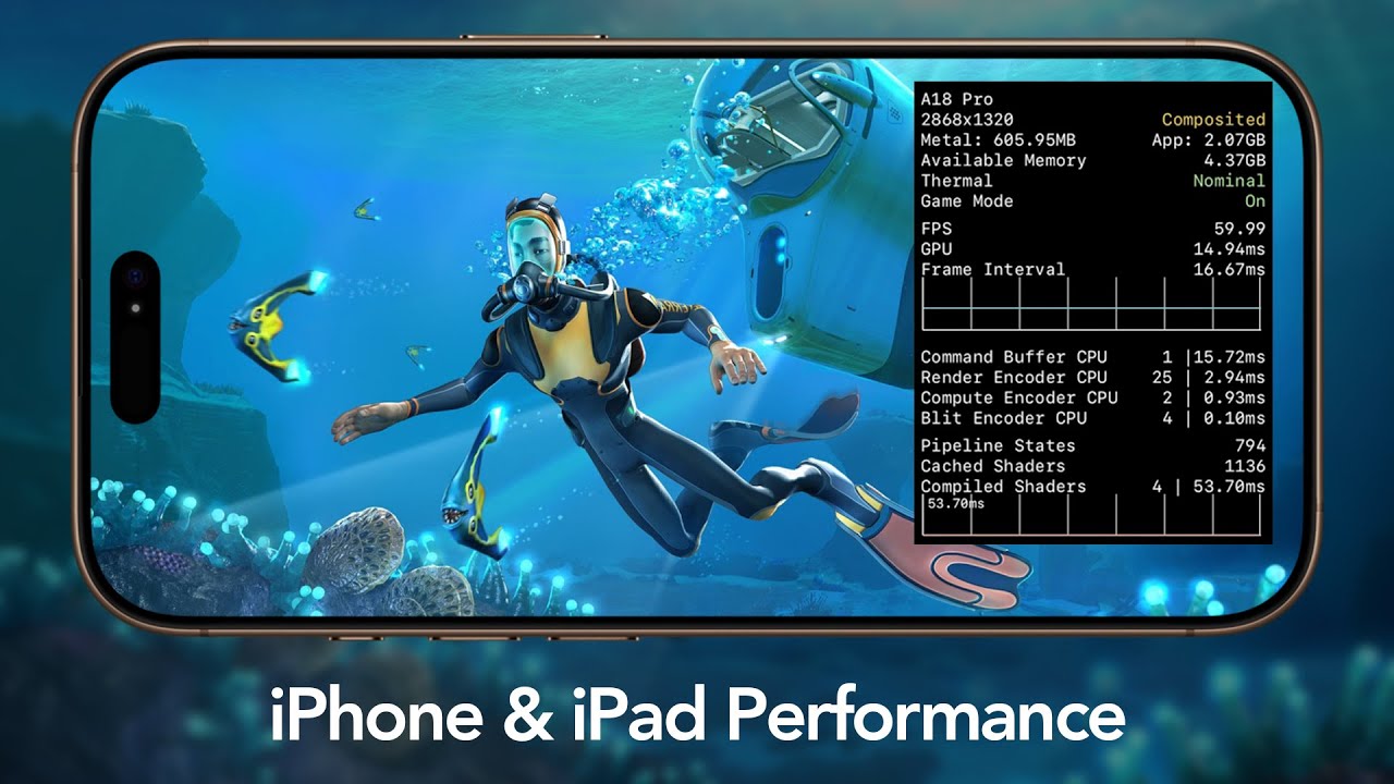 Subnautica iPhone и iPad — обзор производительности и графики