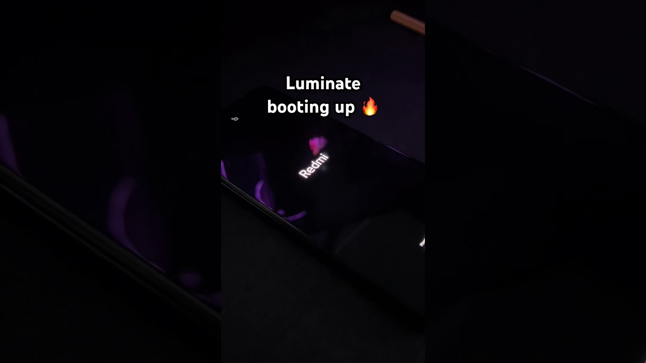 Luminate booting up 🔥 #android #luminate #os #animation #customization