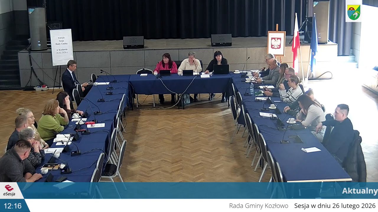 26.02.2026r. - XXXII sesja Rady Gminy w Kozłowie