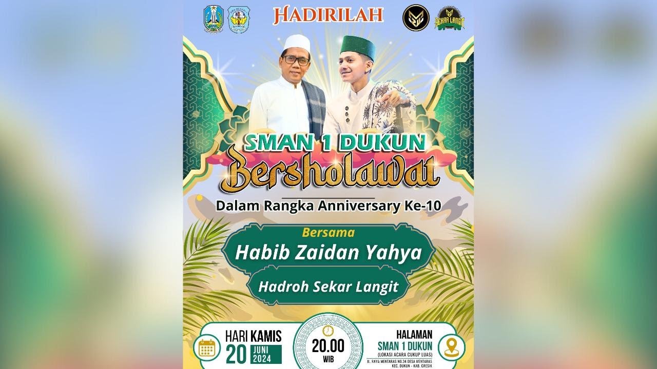 SMAN 1 DUKUN BERSHOLAWAT BERSAMA HABIB ZAIDAN BIN HAIDAR BIN UMAR BIN YAHYA