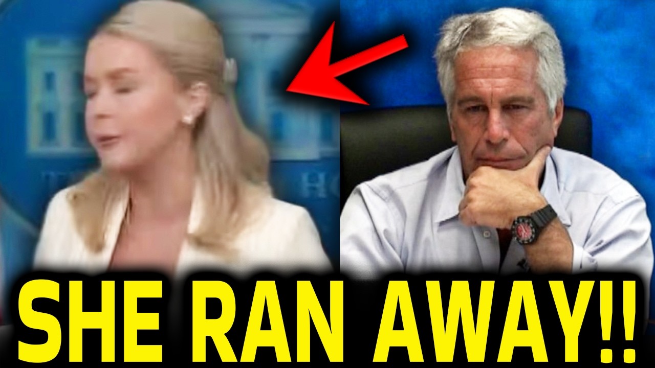 Leavitt FLEES After Confronted On Epstein COVER UP