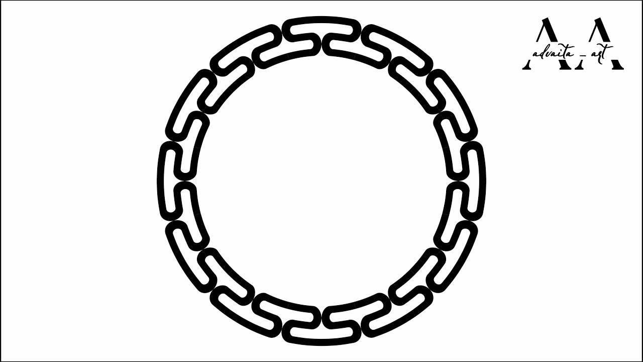 Beautiful Circle Border in CorelDRAW