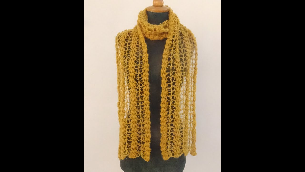 Crochet  Pattern * Very easy Pattern for a Scarf-Stola *