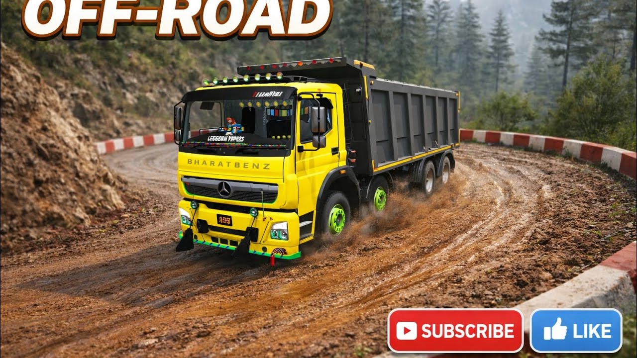 ll Tipper off-road Drive llBharat benz Tipper ll