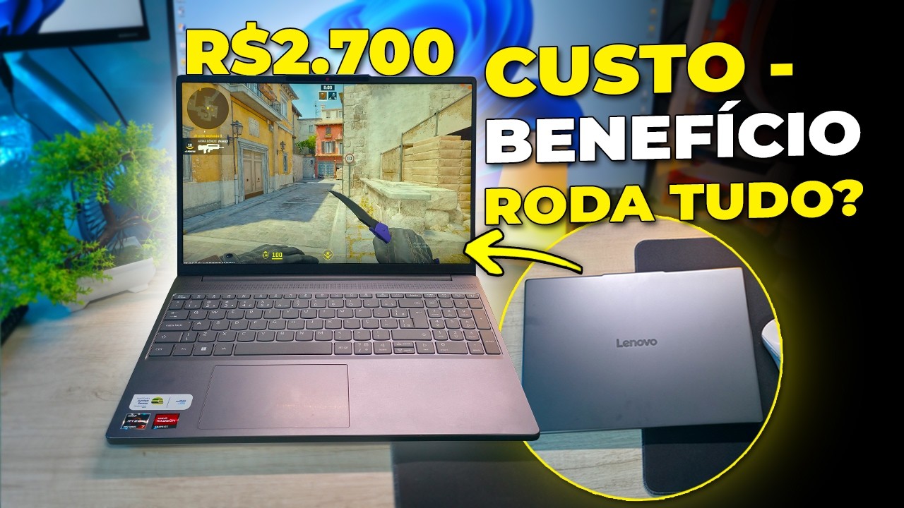 Pare de Gastar Errado! O melhor Notebook custo-benefício de 2026 (LENOVO IDEAPAD SLIM 3)
