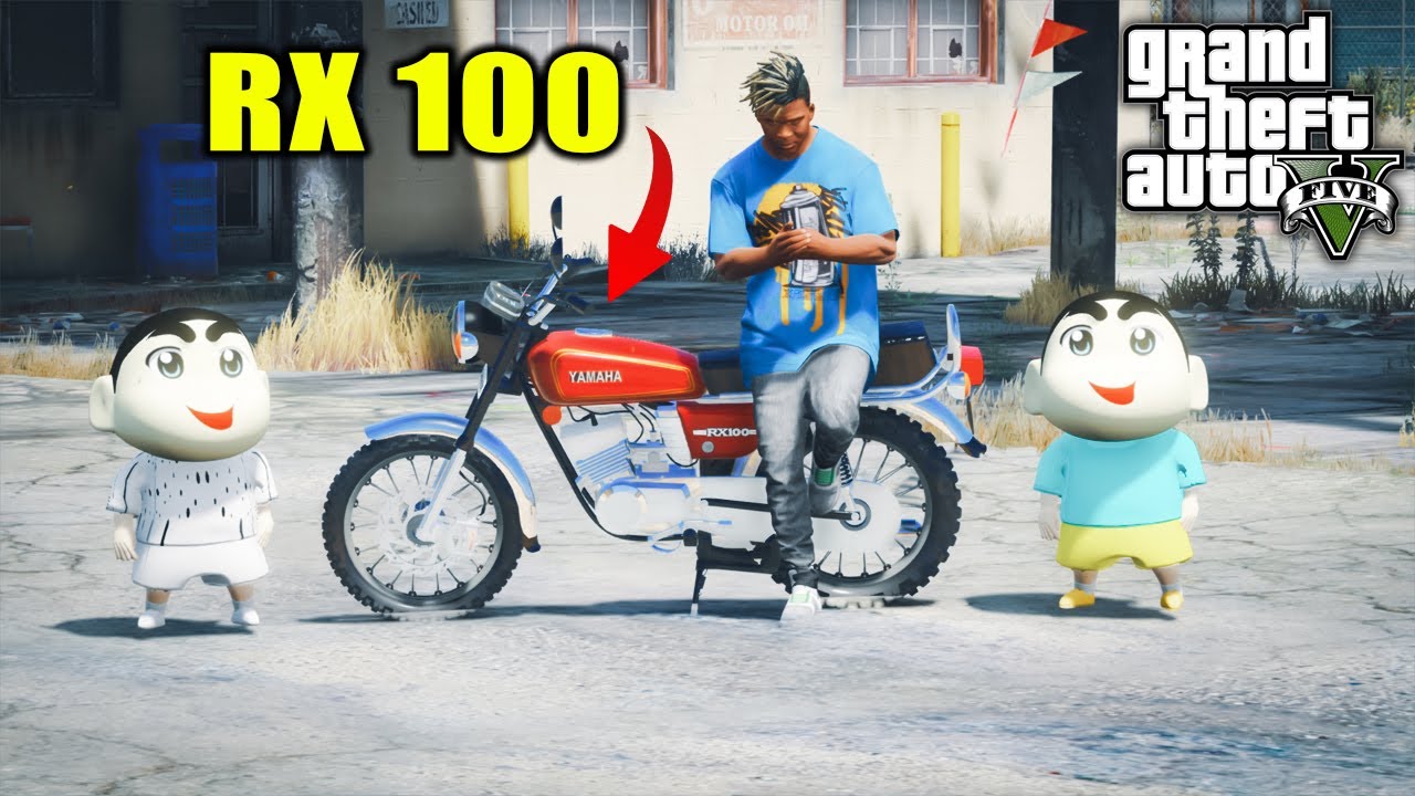 GTA 5:Franklin & Shinchan Buy New Yamaha RX100 in Gta5.!(Gta5 mods)