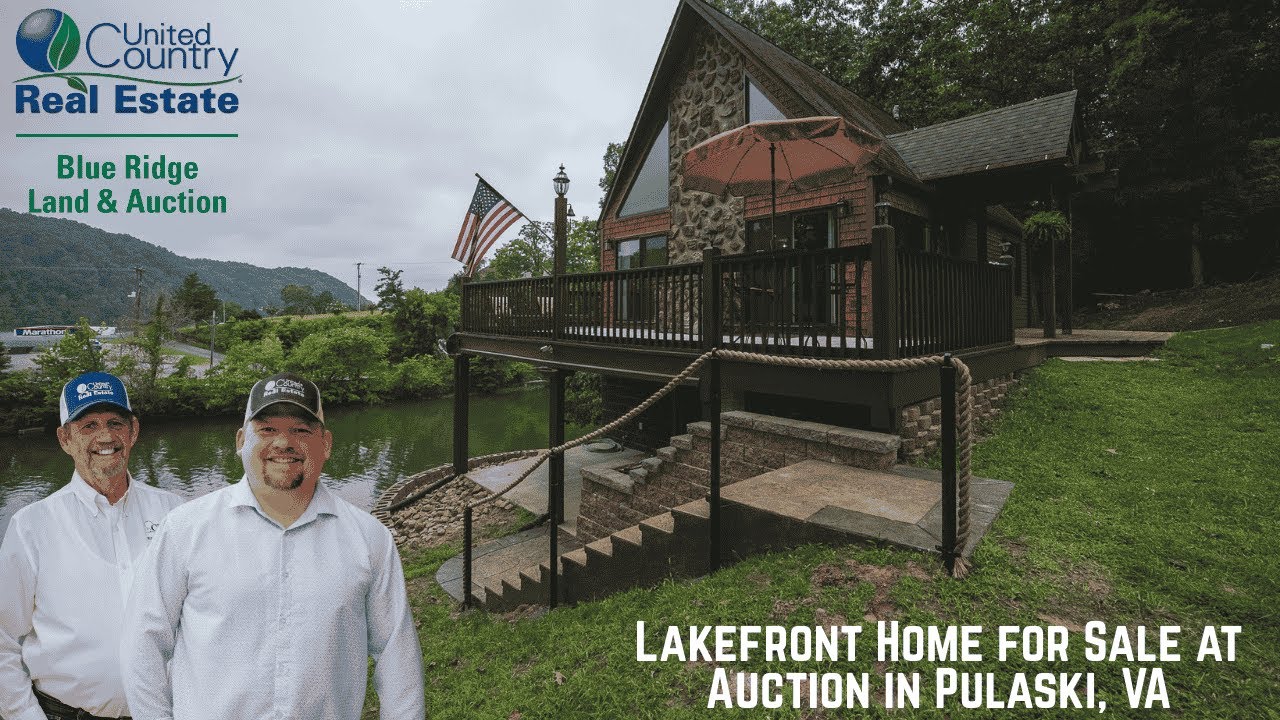 SOLD - Lakefront Home for Sale at Auction in Pulaski, VA