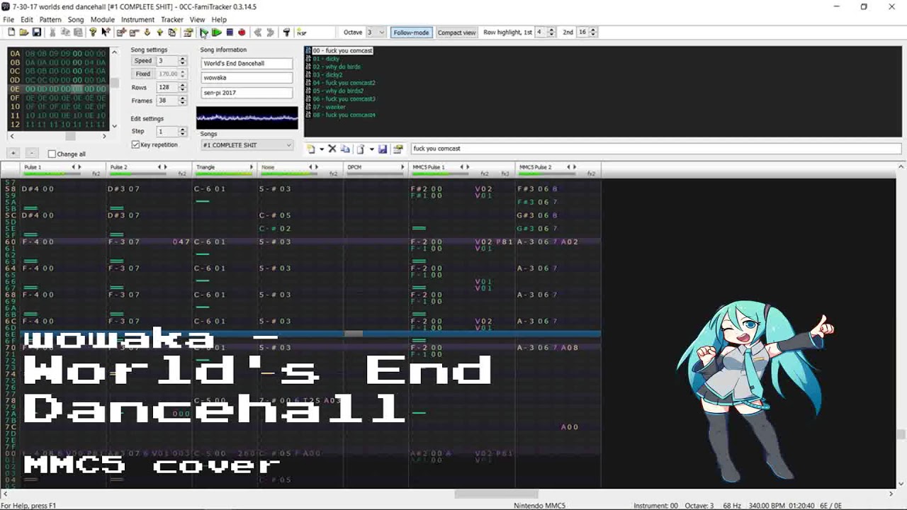 [Famitracker, MMC5] wowaka - World's End Dancehall (8-bit/Chiptune)
