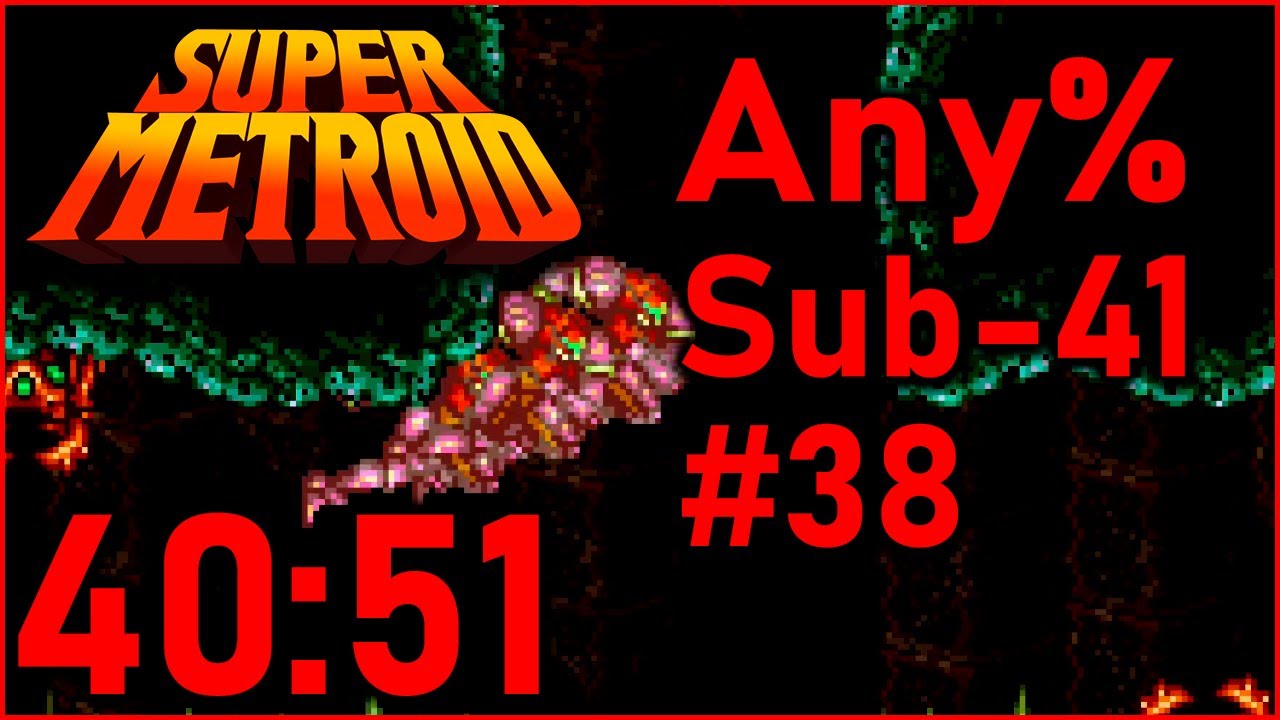 Super Metroid - Any% Speedrun in 40:51 (Sub-41 #38)