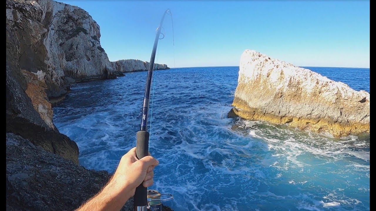 shore jigging ne nje ishull te vogel.peshkatar shqiptar