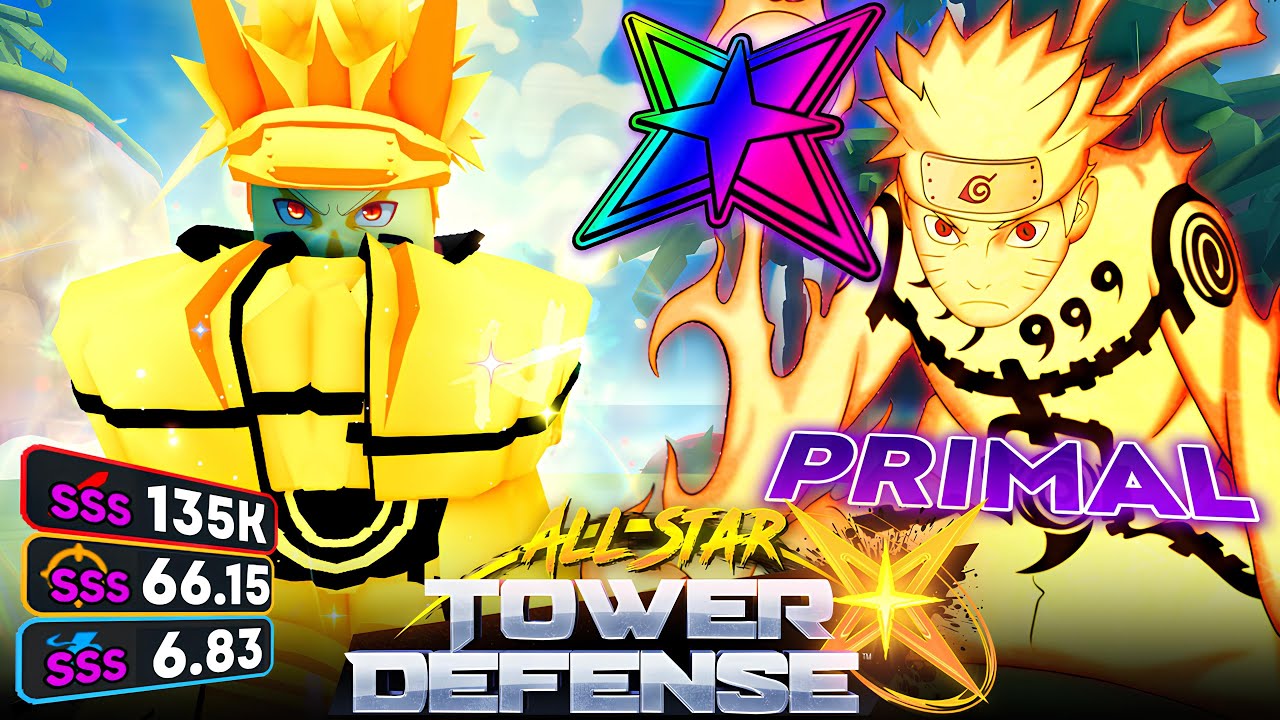 *NEW* All Star Primal Naruto Showcase in All Star Tower Defense X
