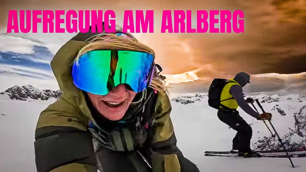 AUFREGUNG PUR - EXTREMER STURM UND EINE DER STEILSTEN RINNEN AM ARLBERG mit den Ski