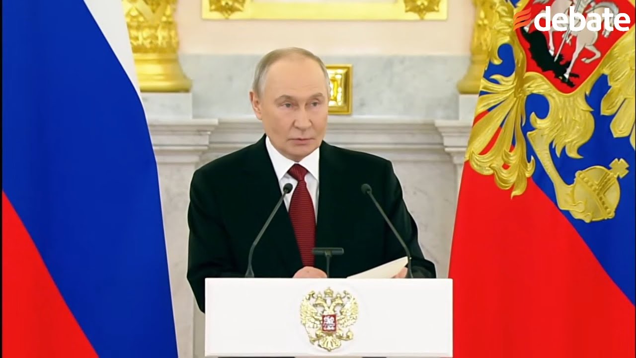 Vladimir Putin habla al mundo en su ceremonia diplomática