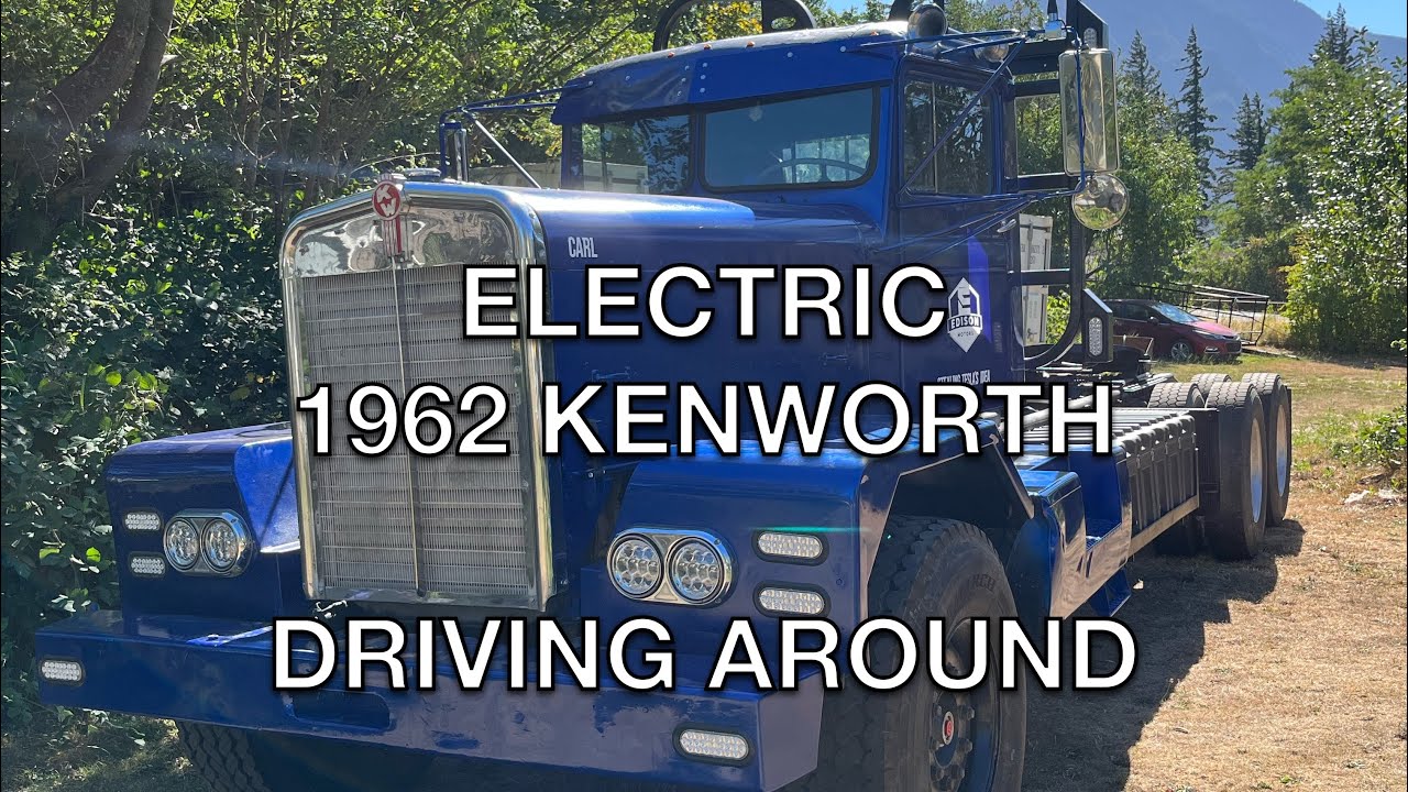 Footage of our prototype electric semi truck driving around.