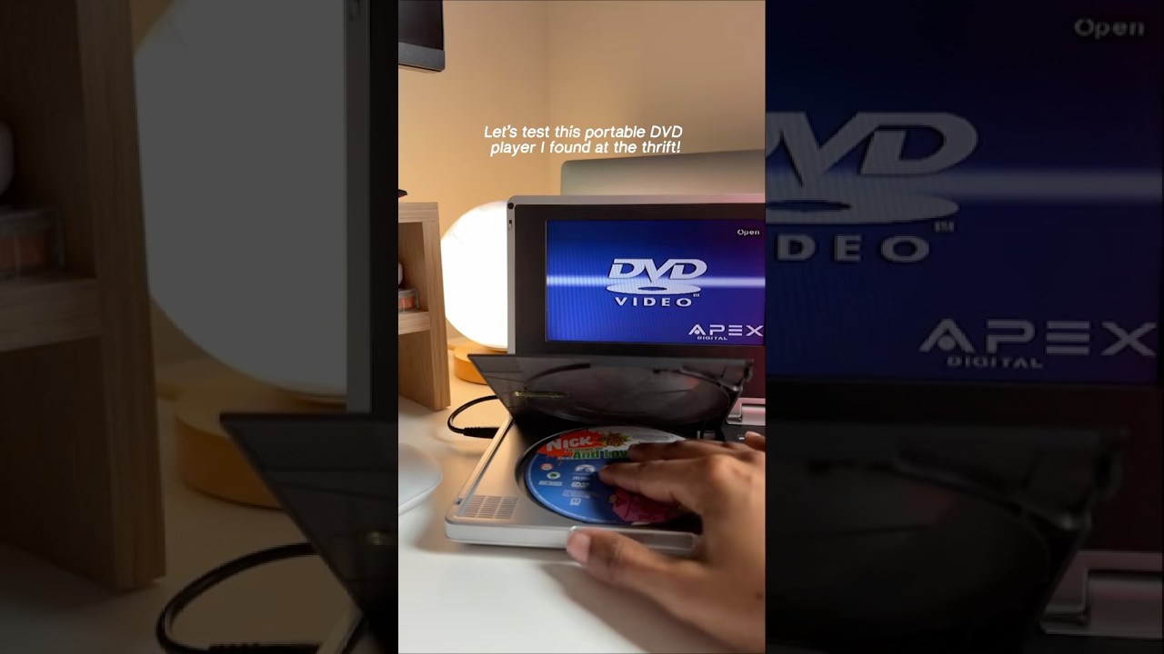 Finding a portable DVD player at the thrift! Will it work? 