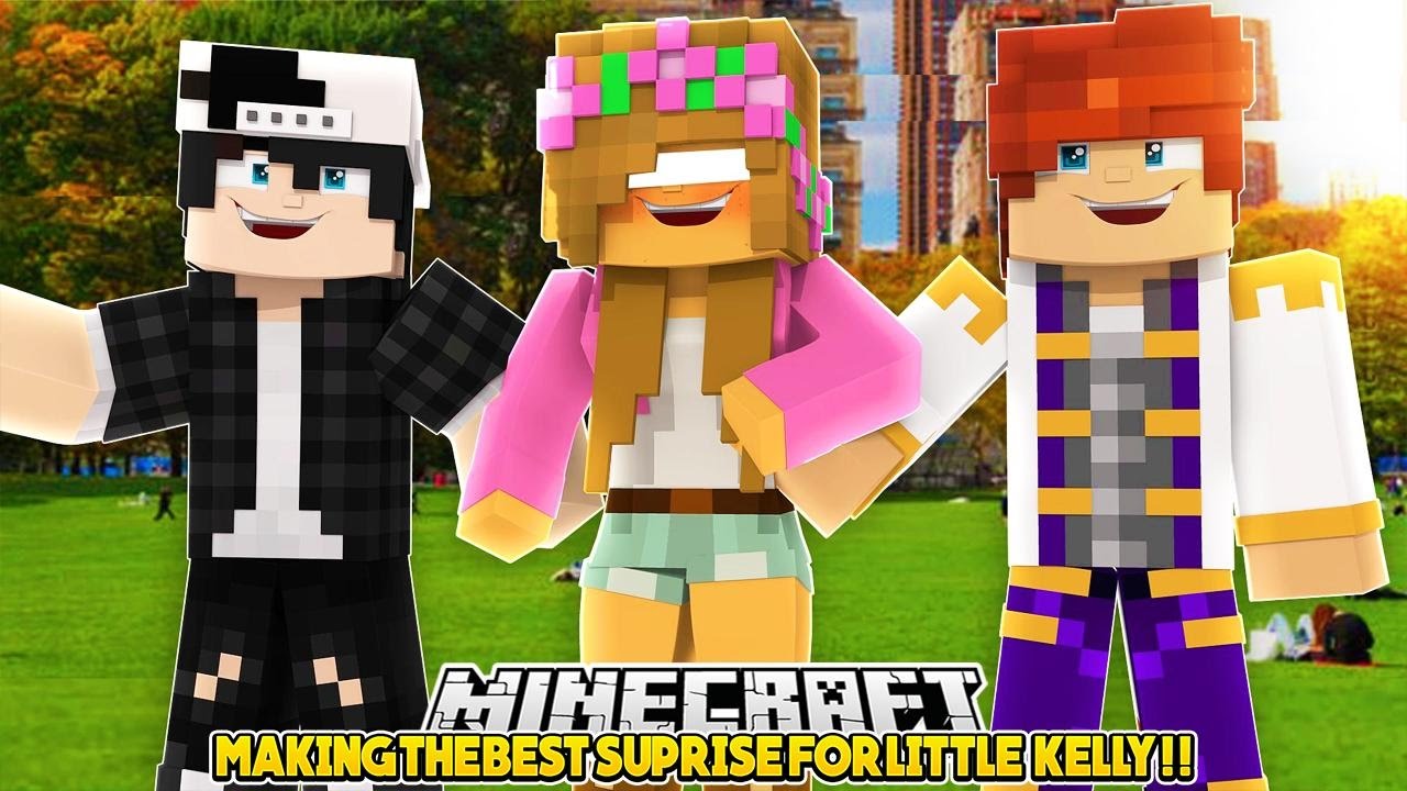 BUILDING THE ULTIMATE SURPRISE FOR LITTLE KELLY??!! Minecraft Custom Modded Roleplay | w/Raven