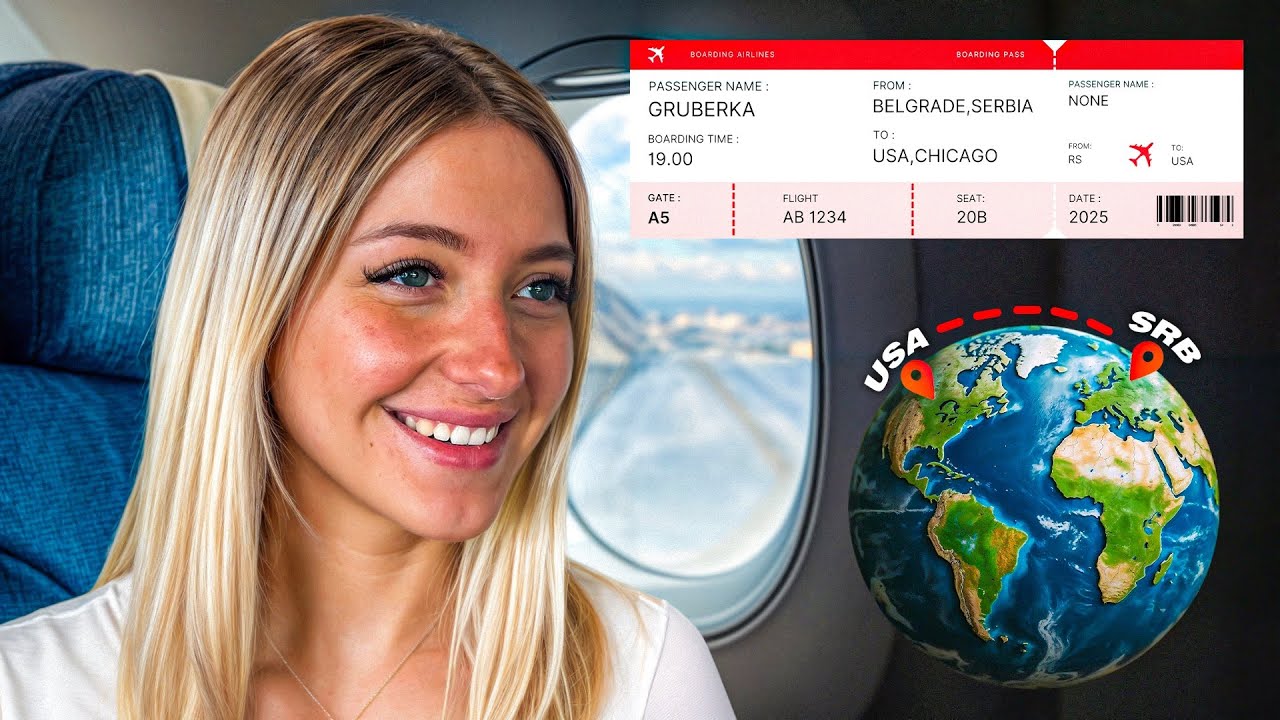 KAKO IZGLEDA PUT DO AMERIKE? Turbulencije, Hrana i Jet lag!