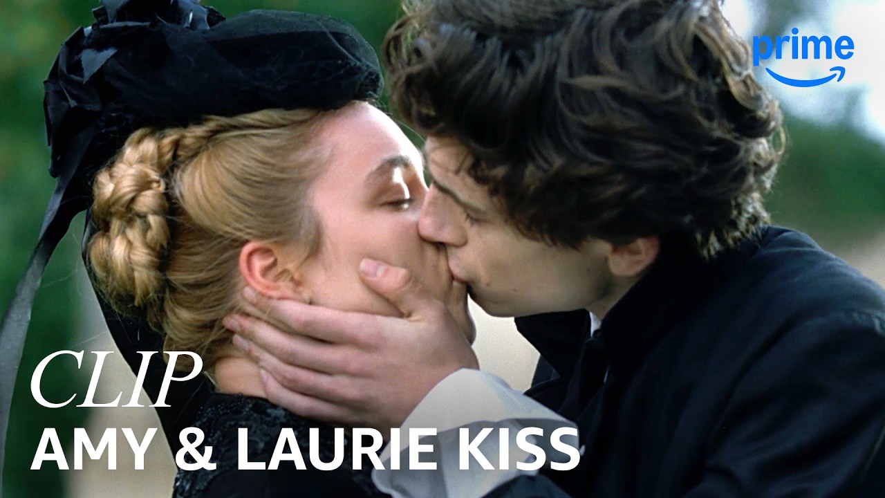 Timoth&eacute;e Chalamet Kisses Florence Pugh | Little Women (2019) | Clip | Prime Video