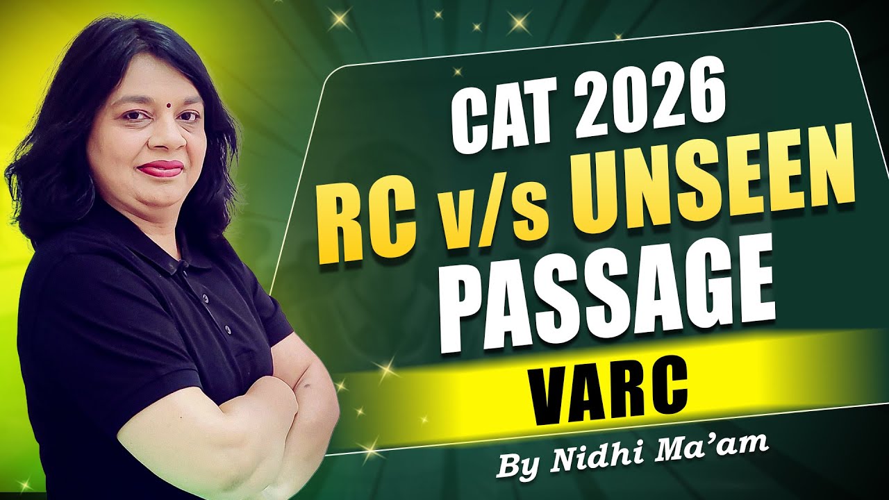RC vs Unseen Passage | Key Differences Explained for CAT | IPMAT | MHCET | CMAT | NIDHI MA'AM