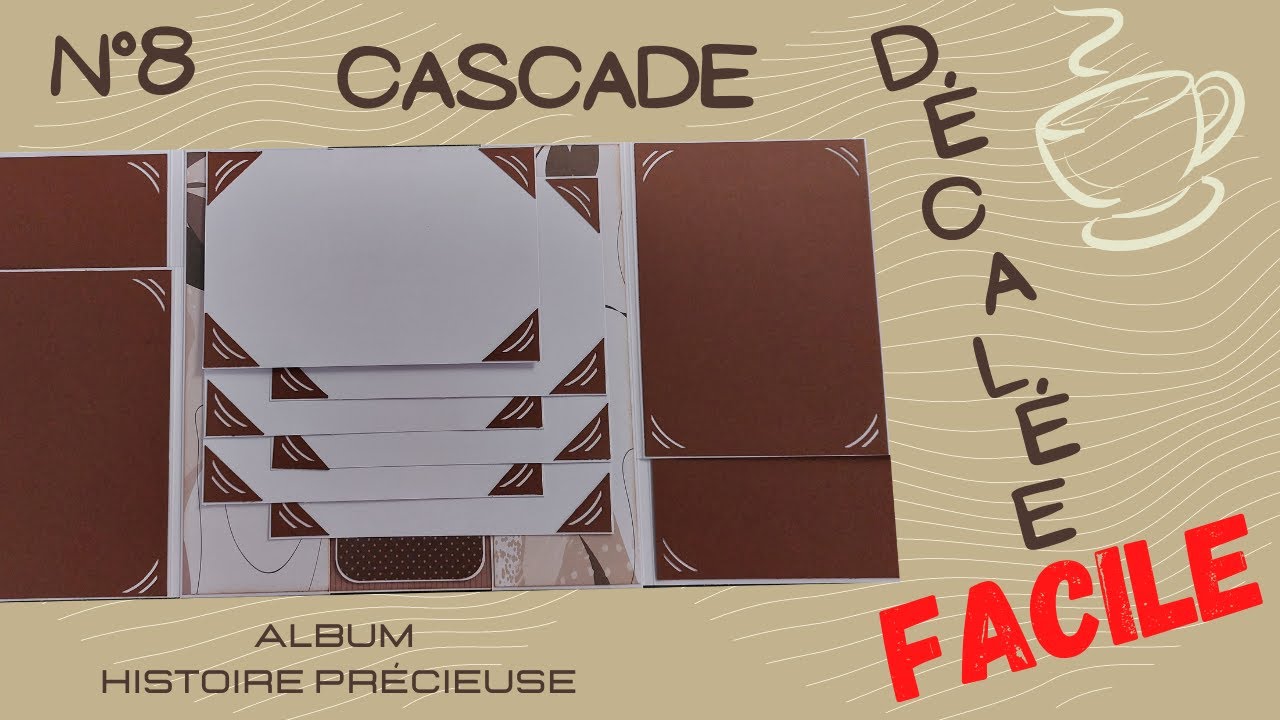 Cascade interactive décalée FACILE tuto n°8 album Histoire précieuse Papiers Action