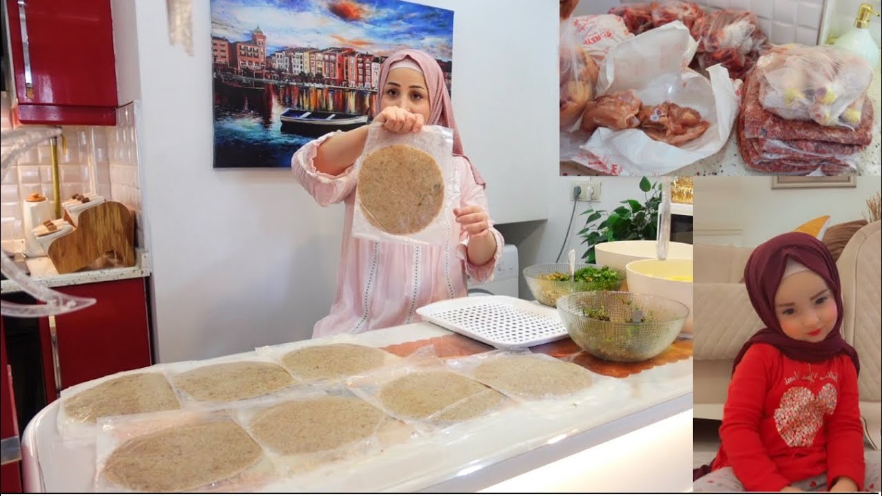 تفريزات رمضان🧊ريناد تحجبت😂 اطيب كبه موصليه🫓