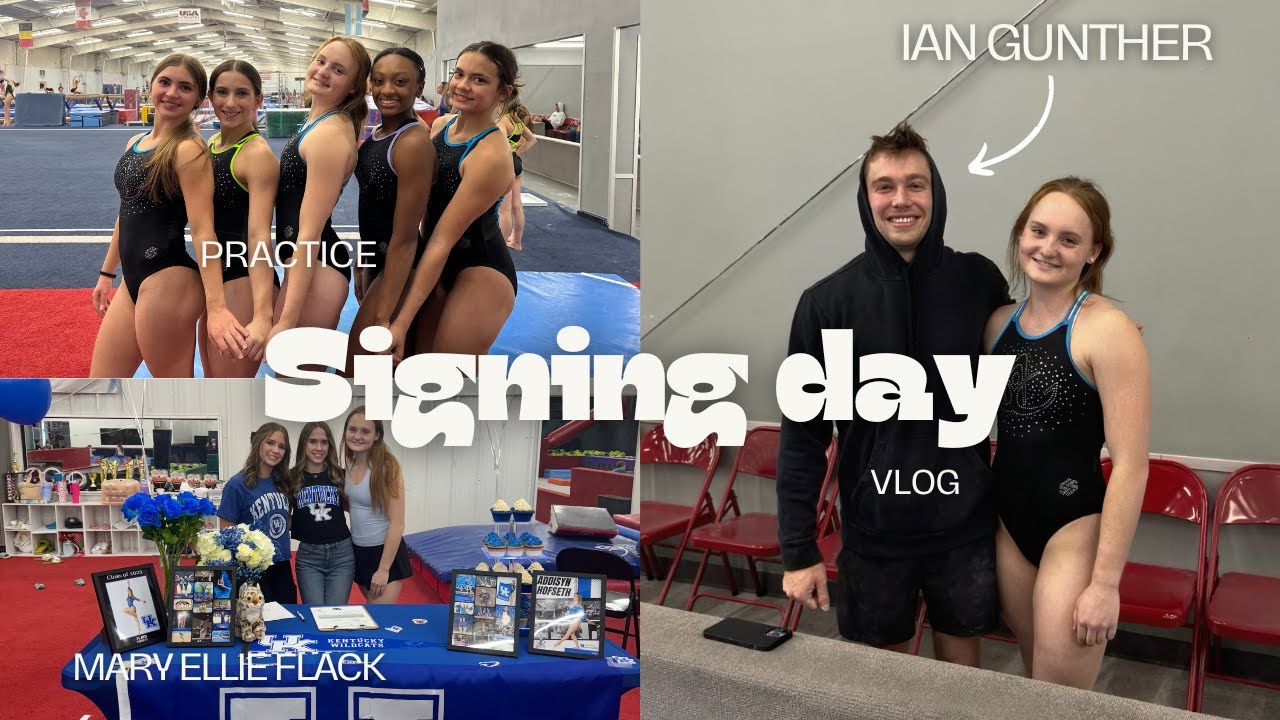 Signing Day VLOG | ft. Ian Gunther, practice, challenges