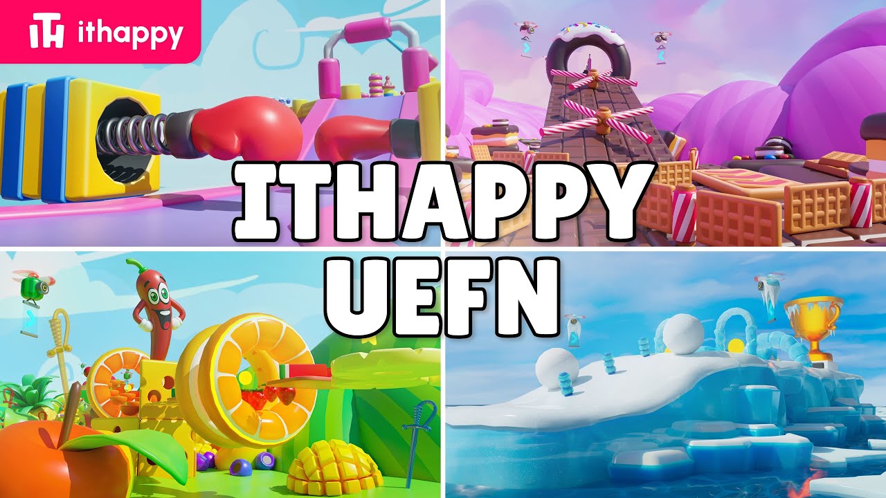 Create Epic Fall Guys Levels with ithappy assets in UEFN!