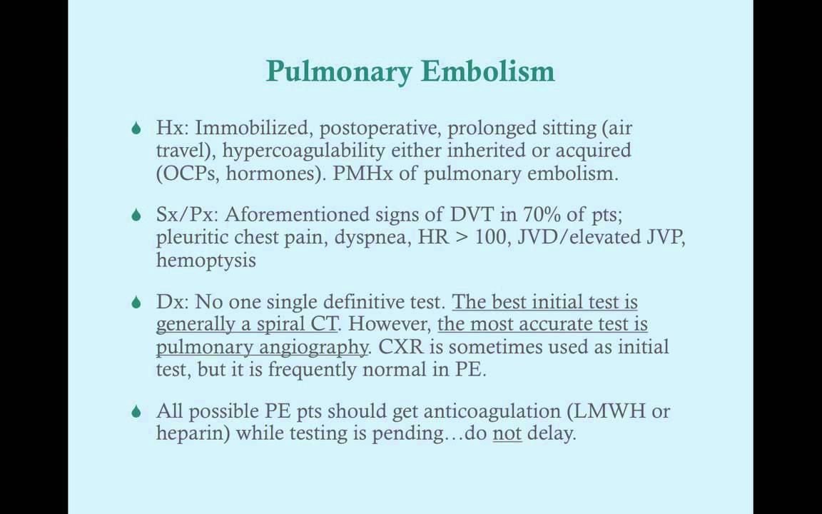 DVT/Pulmonary Embolism - CRASH! Medical Review Series