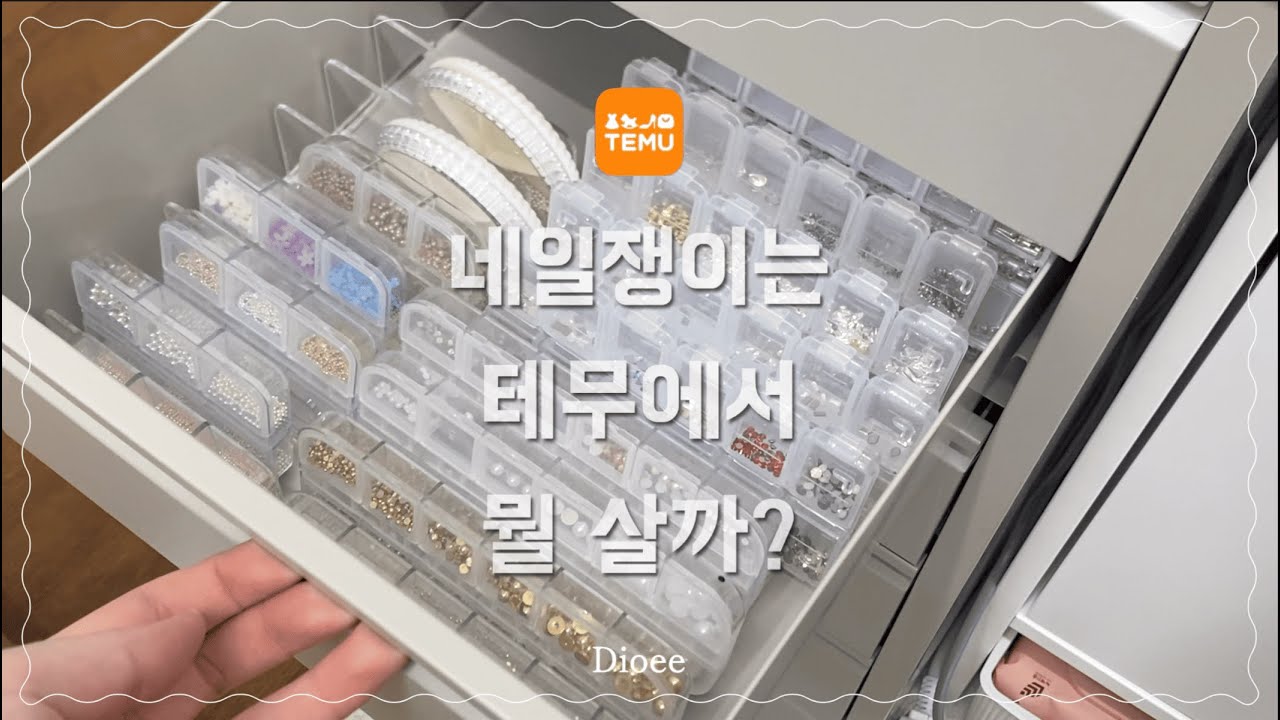 Nail Vlog) 네일쟁이의 테무 찐 추천템✨ 20만원치 테무 하울📦ㅣ네일 재료 정리하는 방법ㅣ숨겨진 꿀템ㅣ셀프네일러 추천템ㅣ네일아트ㅣ가성비 쇼핑