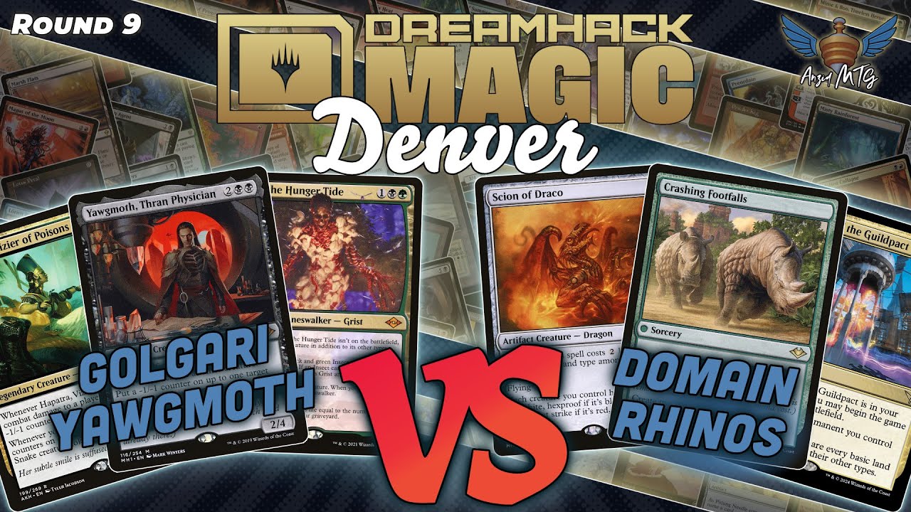 MTG Modern | Golgari Yawgmoth vs Domain Rhinos | Dreamhack Denver | Round 9