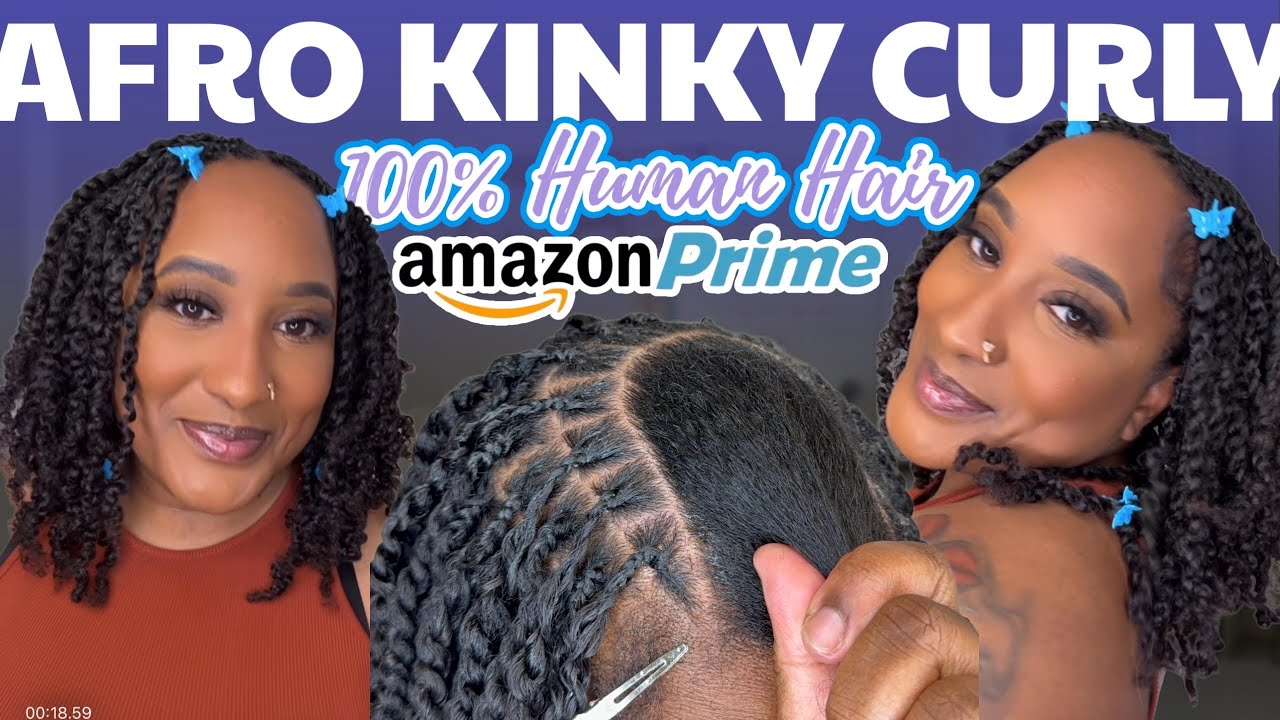 DIY 100% Human Hair Afro Kinky Twist |ssawhair on Amazon 