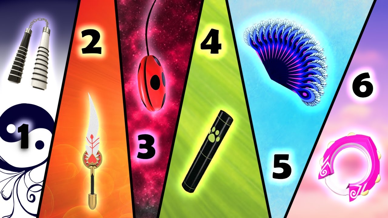 RANKING DAS ARMAS DE MIRACULOUS LADYBUG!! (DO MAIS FRACO ATÉ O MAIS FORTE)