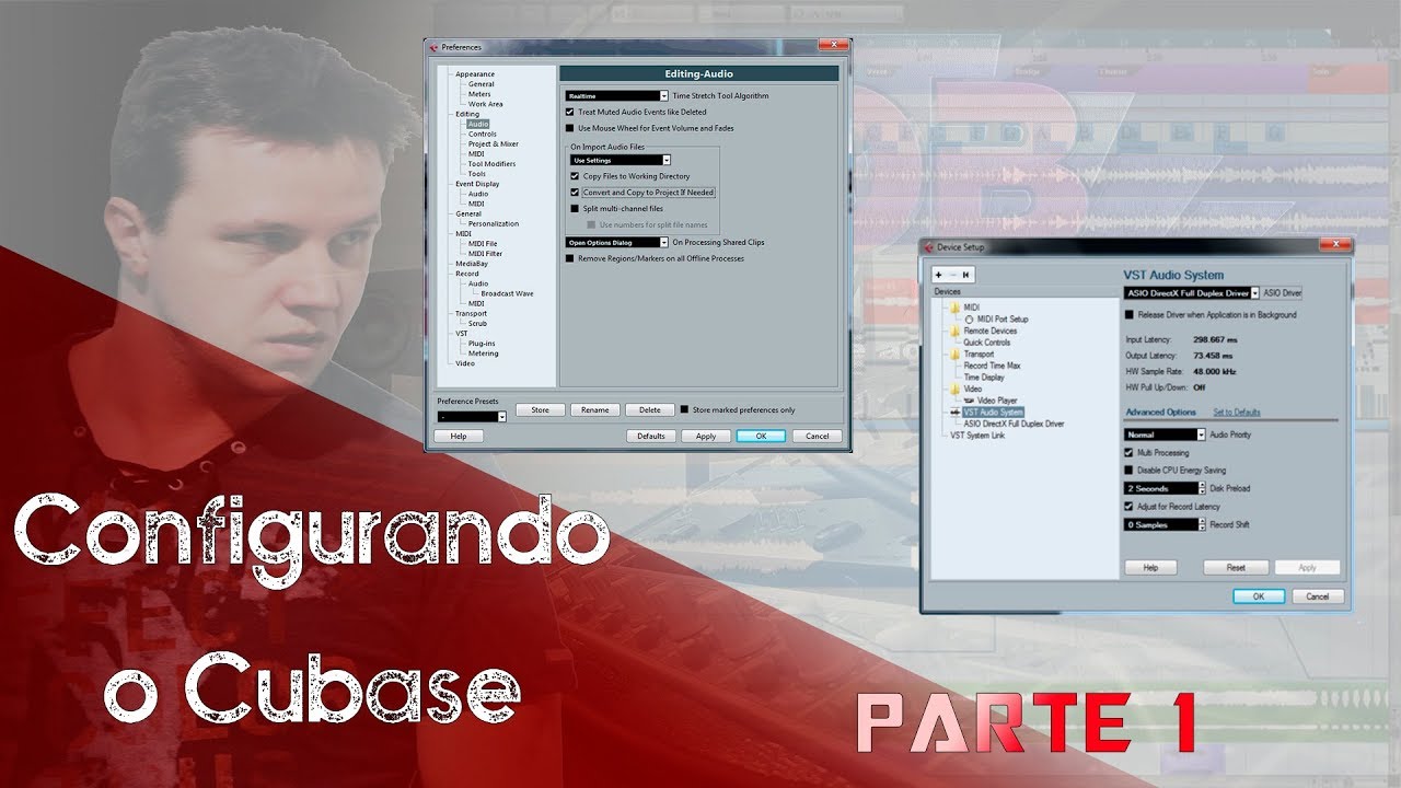 Configurando o Cubase - Parte 1
