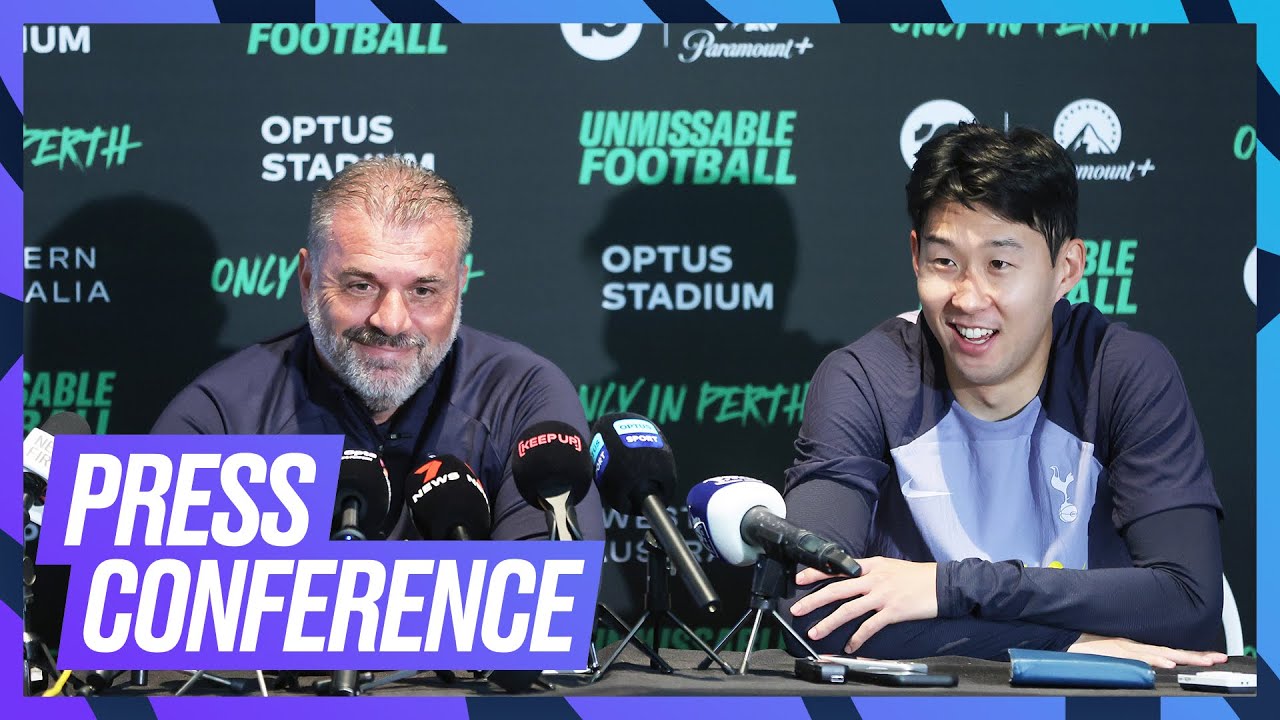 POSTECOGLOU & SON PRESS CONFERENCE AHEAD OF WEST HAM IN PERTH
