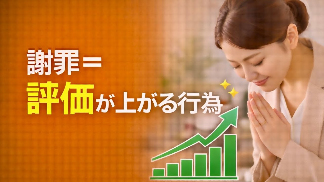 【脳科学で判明】仕事ができる人ほど“謝り方”がうまい理由｜評価が上がる人の共通点