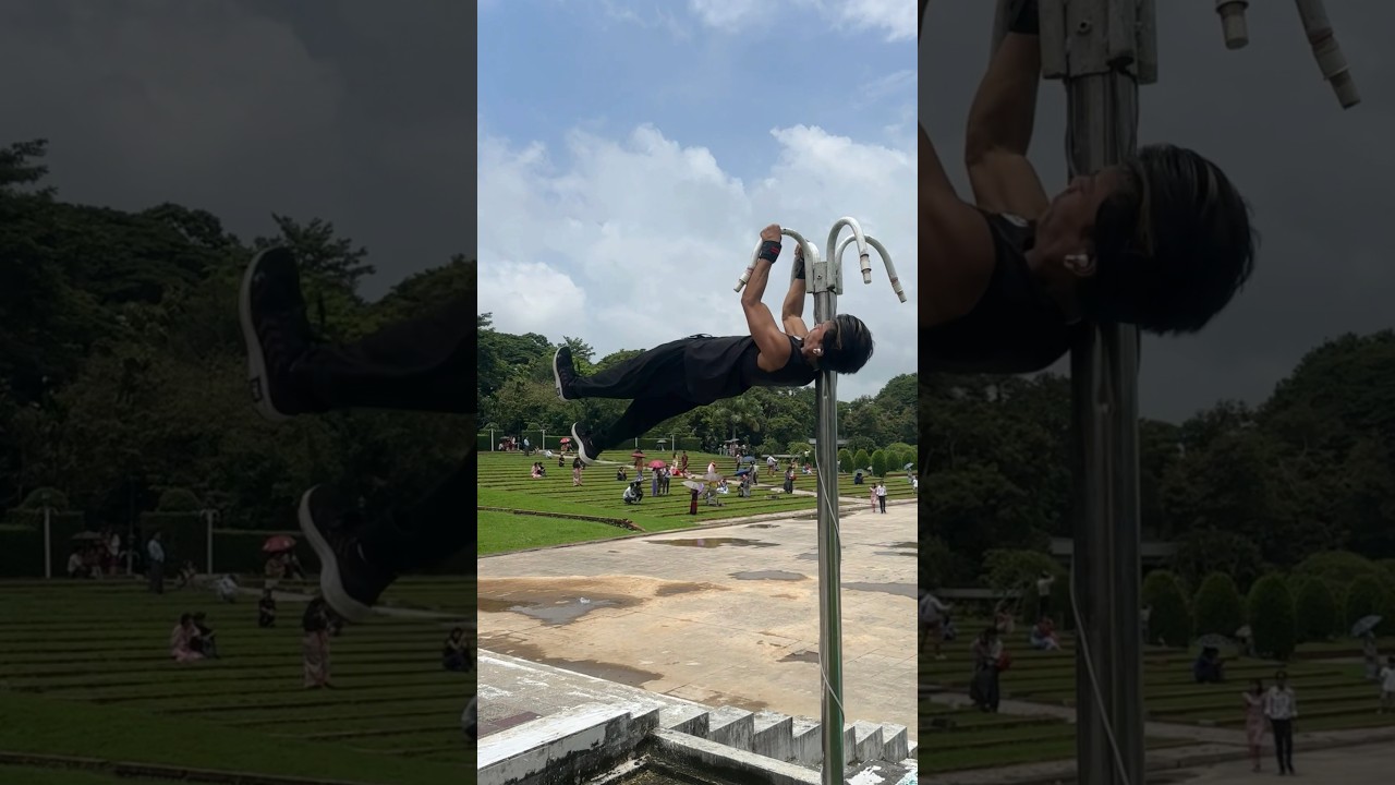 Shoulder flag Walk Dance😍🥰😘#calisthenics #challenge #dance #shorts