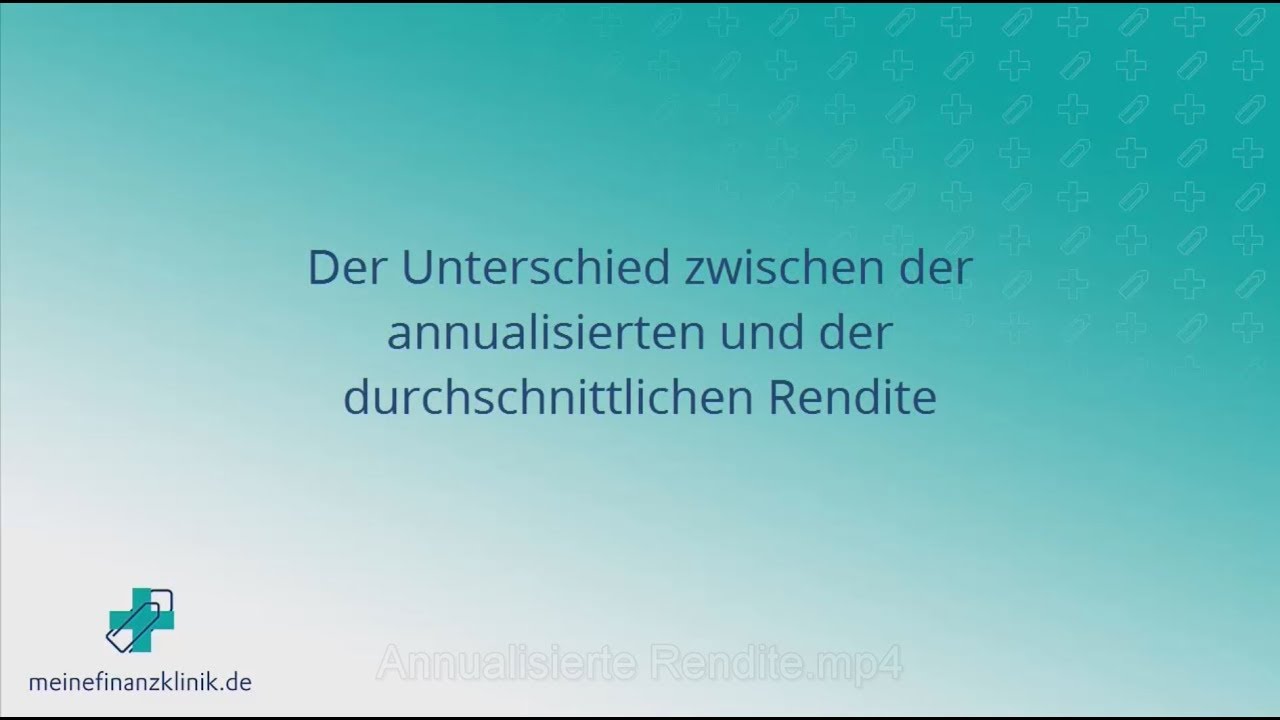 Annualisierte Rendite