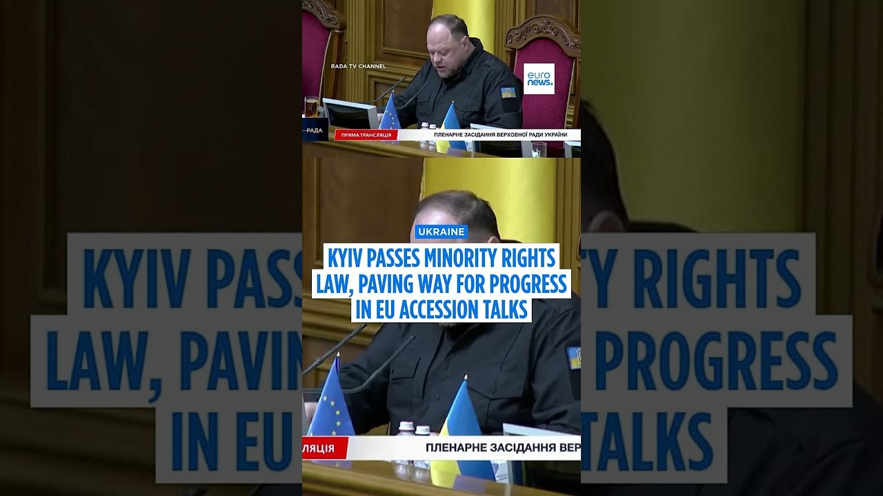 Ukraine passes minority rights law, paving way for breakthrough in EU accession talks